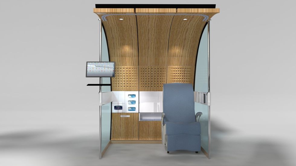 Smart ED, an airline-style pod for A&E proposed by one of the finalists for the Wolfson Economics Prize (James Lennon/PA)
