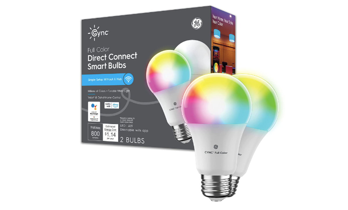 GE CYNC Smart LED Light Bulbs, Color Changing Lights indy100