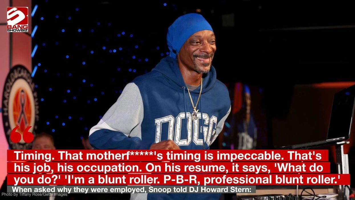 Snoop Dogg reveals his dream blunt rotation