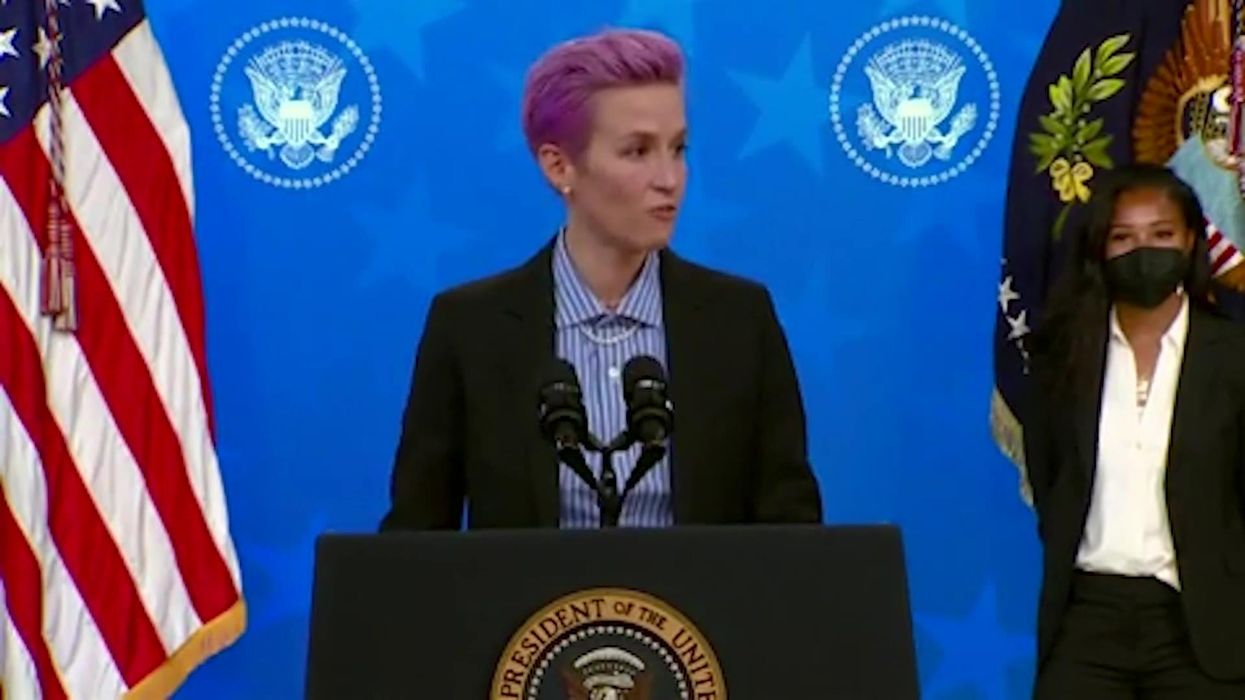 Megan Rapinoe used one of The Rock's own slogans against him over XFL logo dispute
