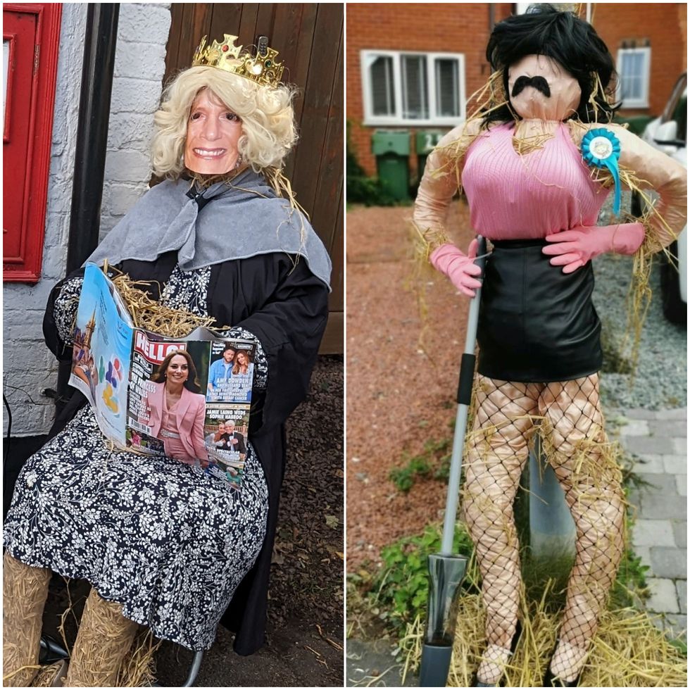 Village goes haywire with more than 100 scarecrows for festival