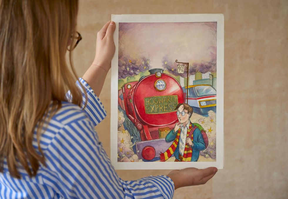 Sotheby\u2019s will be offering the original watercolor illustration for Harry Potter and the Philosopher's Stone
