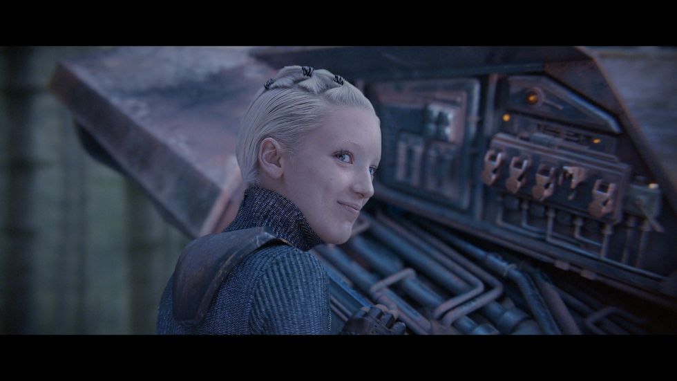 Space traveller Skye in a scene from the 2021 John Lewis Christmas ad. (John Lewis/PA)