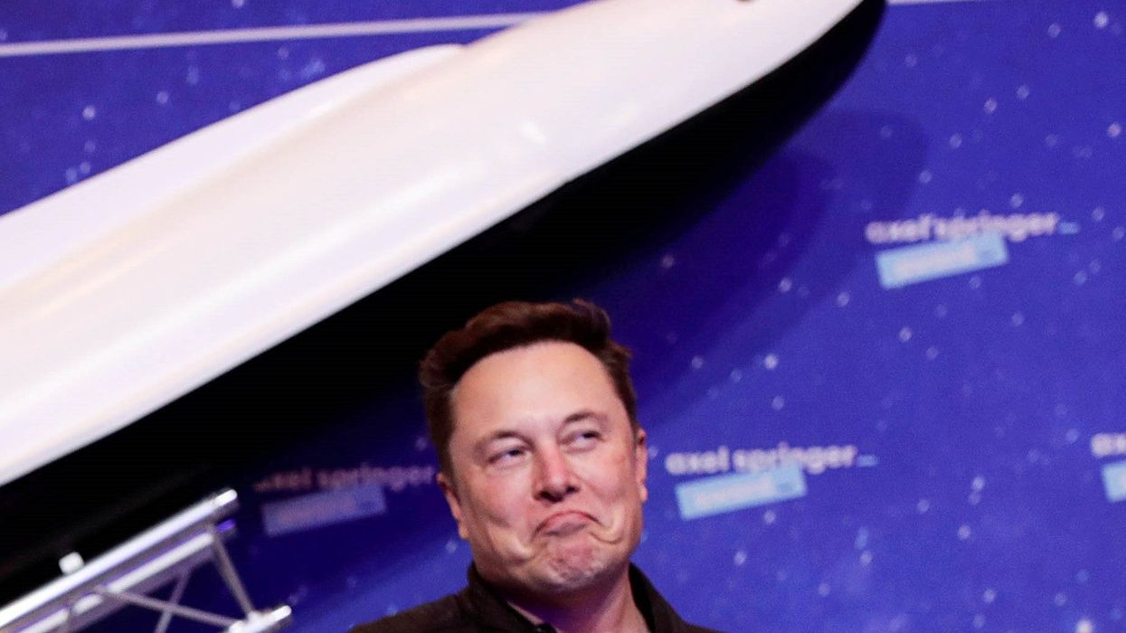 SpaceX owner and Tesla CEO Elon Musk arrives on the red carpet for the Axel Springer Award on 1 December, 2020 in Berlin, Germany