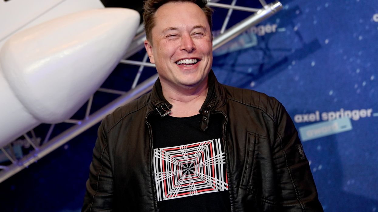 SpaceX owner and Tesla CEO Elon Musk poses on the red carpet of the Axel Springer Award 2020 on December 01, 2020 in Berlin, Germany.