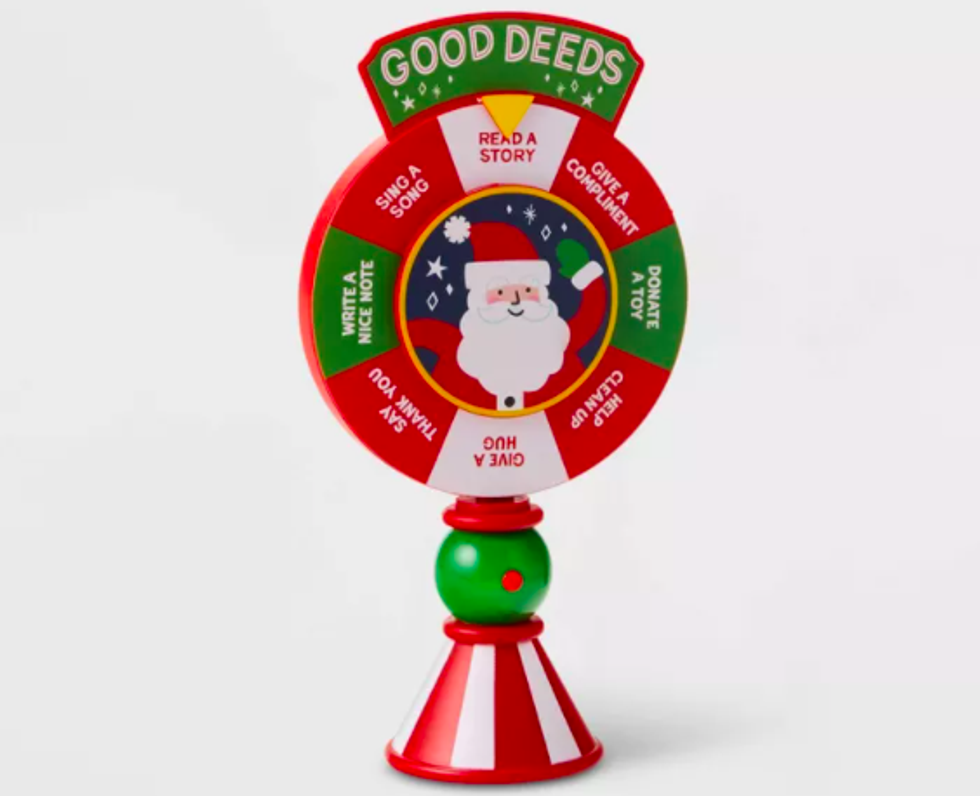 Spinning Wheel Do Good Deeds Decorative Figurine Red - Wondershop\u2122