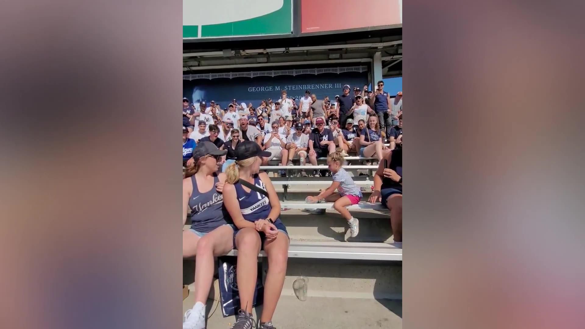 Baseball crowd had best reaction to young girl nailing a bottle flip |  indy100