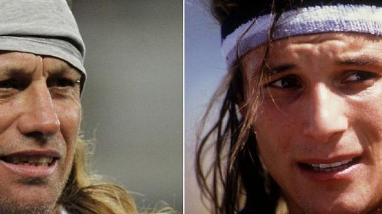 Spot the difference. The real Claudio Caniggia is on the right, Daniel Cordone on the left. Or is it the other way around?