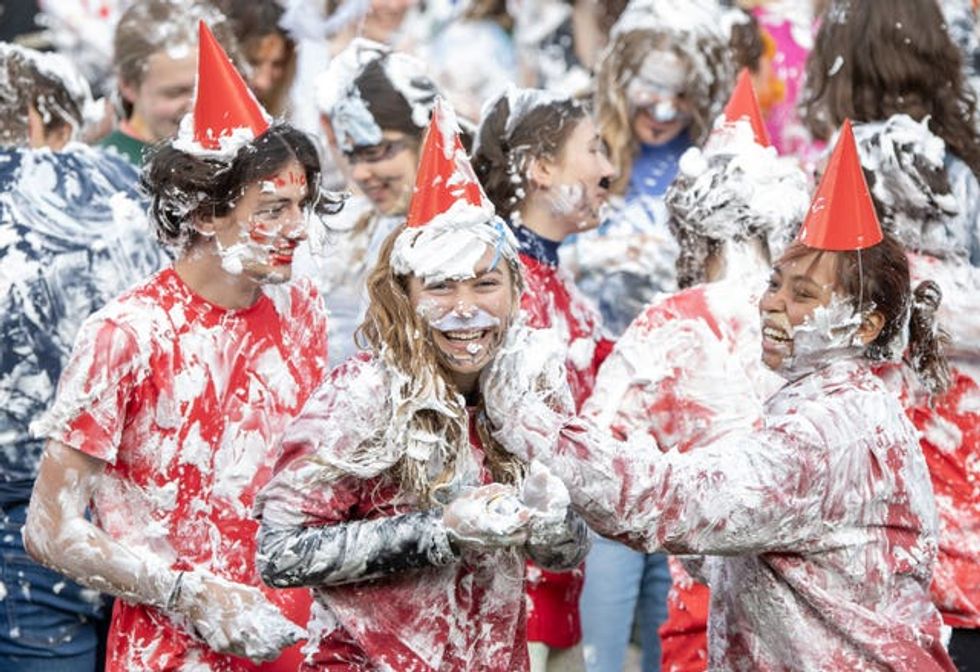 St Andrews foam fight