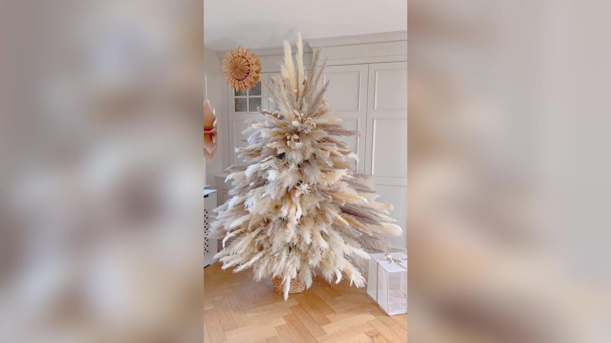 Stacey Solomon shows off incredible DIY pampas Christmas tree