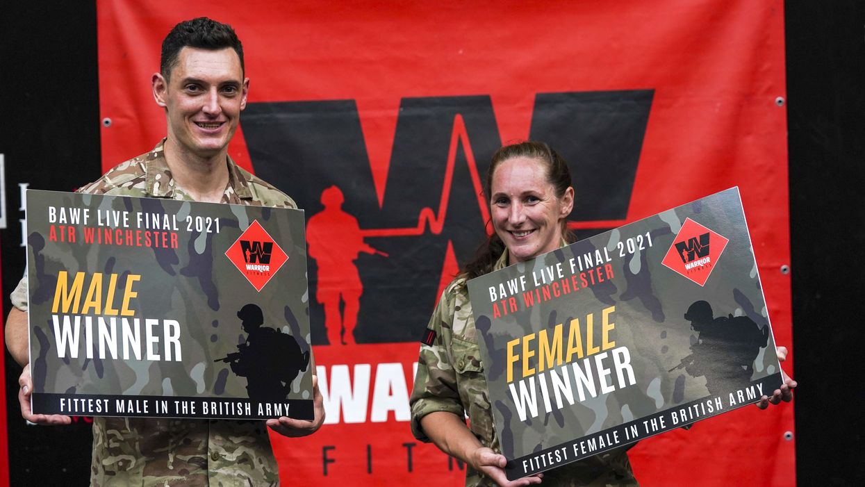 Staff Sgt Alex Rees (left) and Staff Sgt Charlotte Spence (Steve Parsons/PA)
