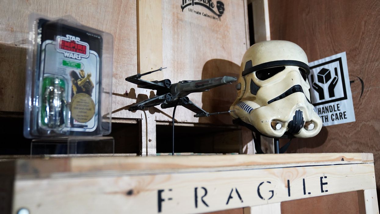 Star Wars memorabilia are among the items going under the hammer (Andrew Matthews/PA)