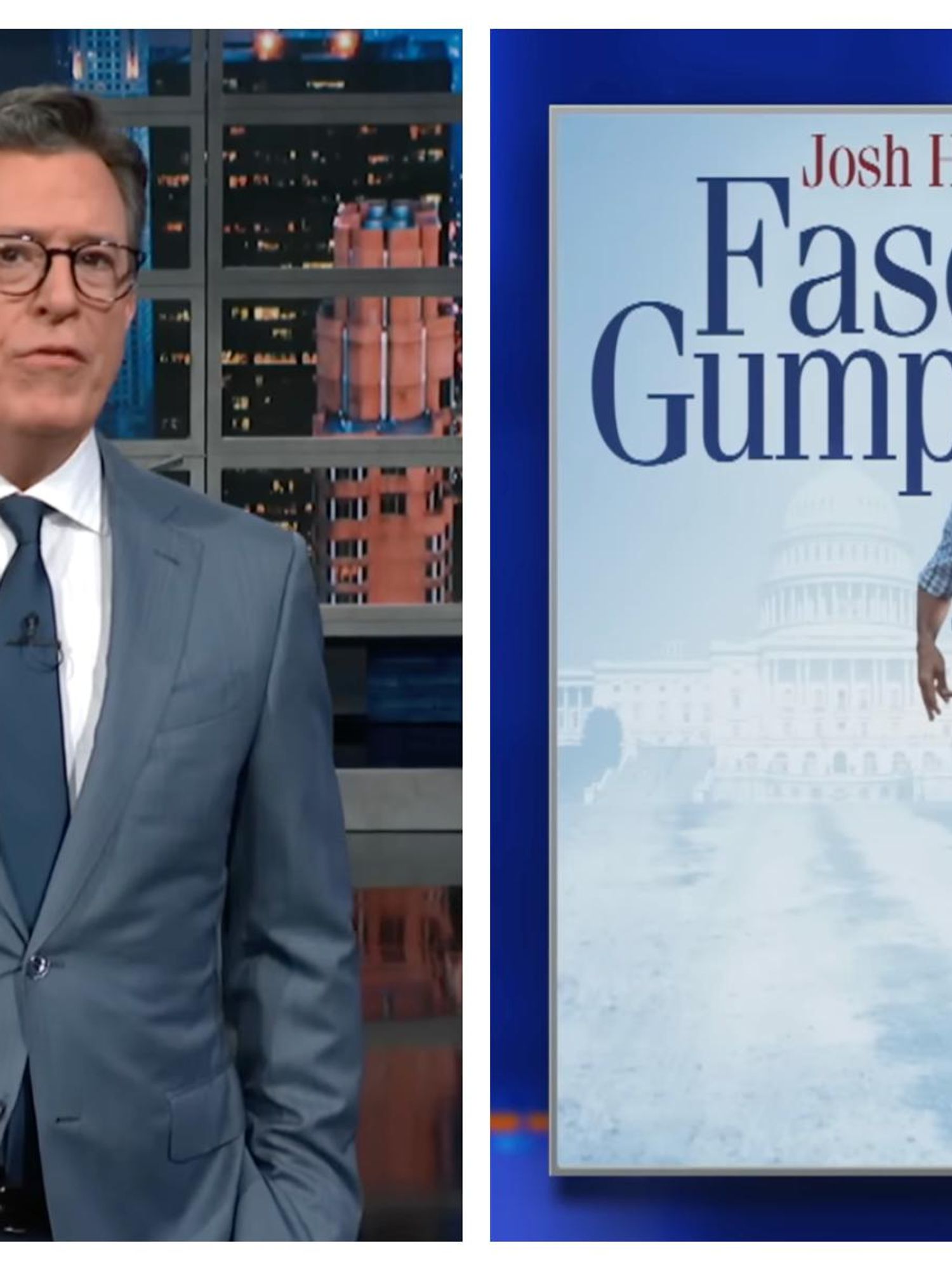 Stephen Colbert just gave sprinting senator Josh Hawley a brutal new nickname