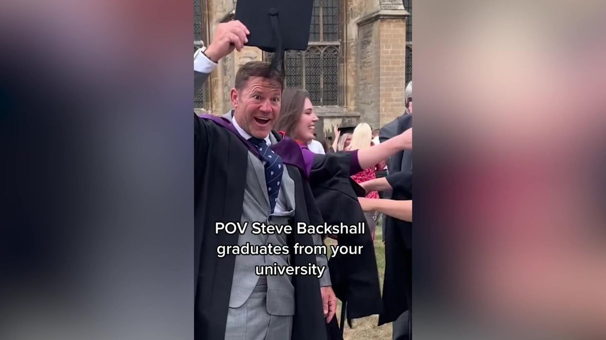 Steve Backshall graduating from university is the most wholesome thing ever