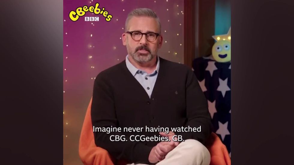 Steve Carell trying to pronounce CBeebies is way funnier than it