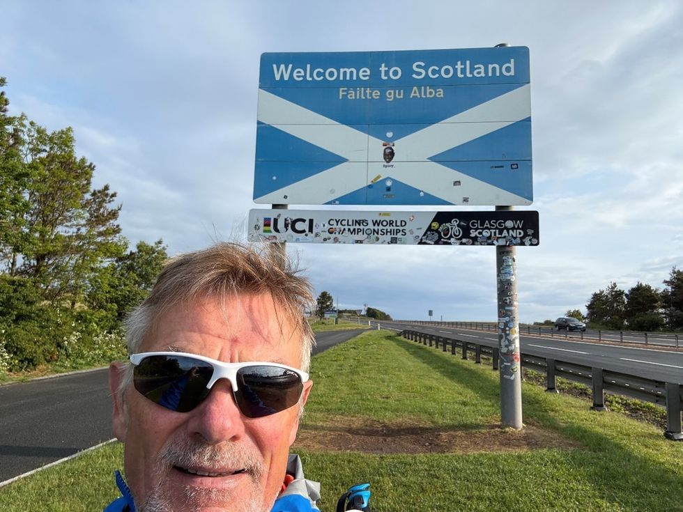 Retired banker reaches Scotland after running 50 marathons along the coast