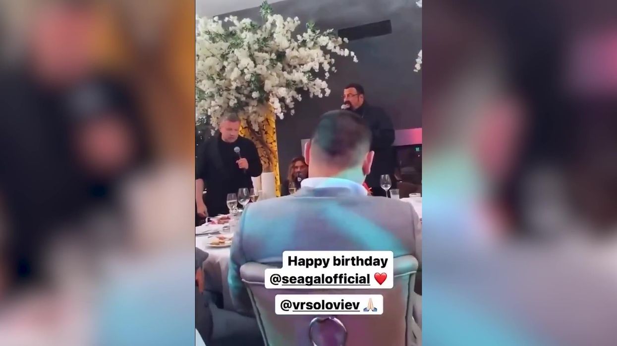 Steven Seagal parties with Putin's allies and says he'll stand by them 'through thick and thin'