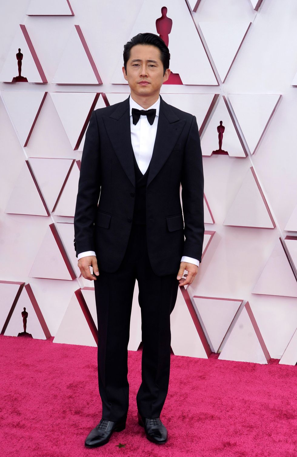 Steven Yuen at the 93rd annual Academy Awards