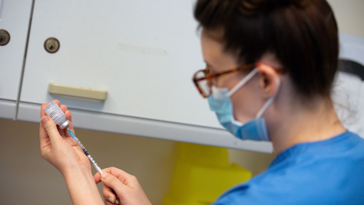 Stock image of a nurse preparing the Moderna Covid-19 vaccine (PA)