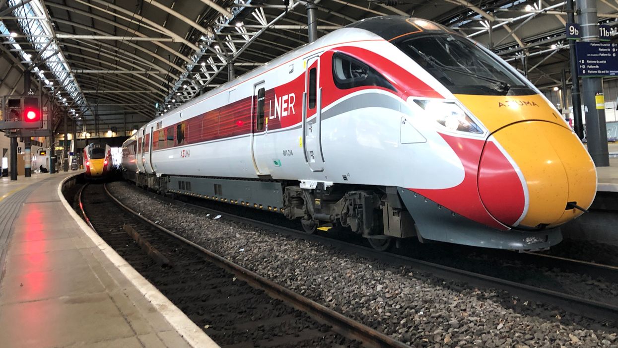 Stop gap: LNER 800 series trains, known as Azuma, at Leeds station