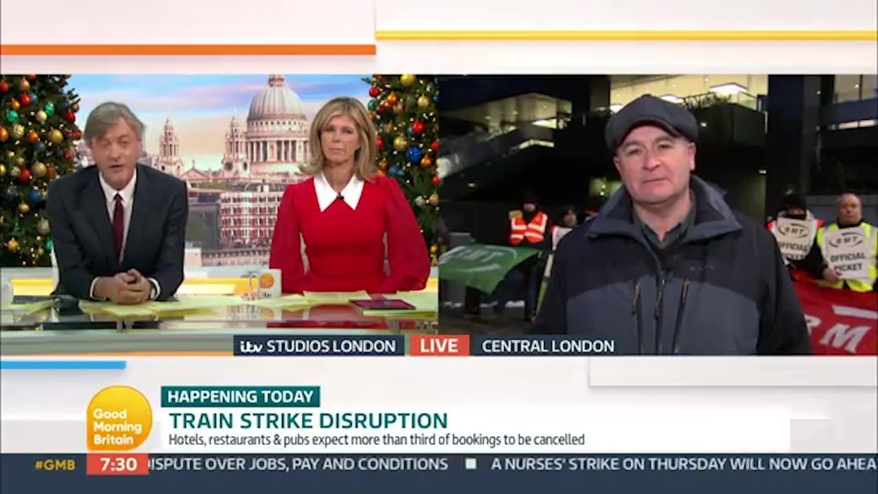 Mick Lynch and Richard Madeley got into a furious debate about when Christmas starts