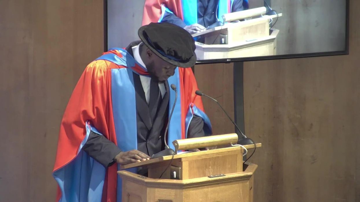 Stormzy 'extremely blessed' as he receives honorary degree from Uni of Exeter