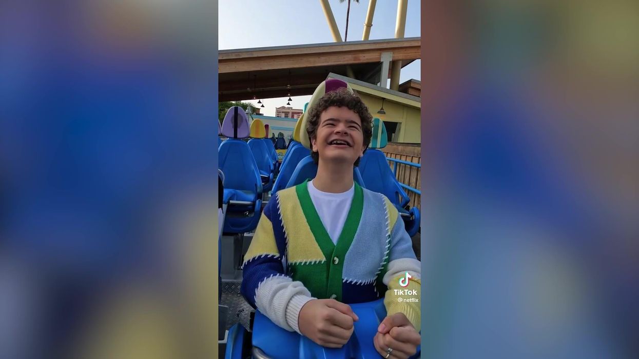 Stranger Things' Gaten Matarazzo got interviewed on a rollercoaster