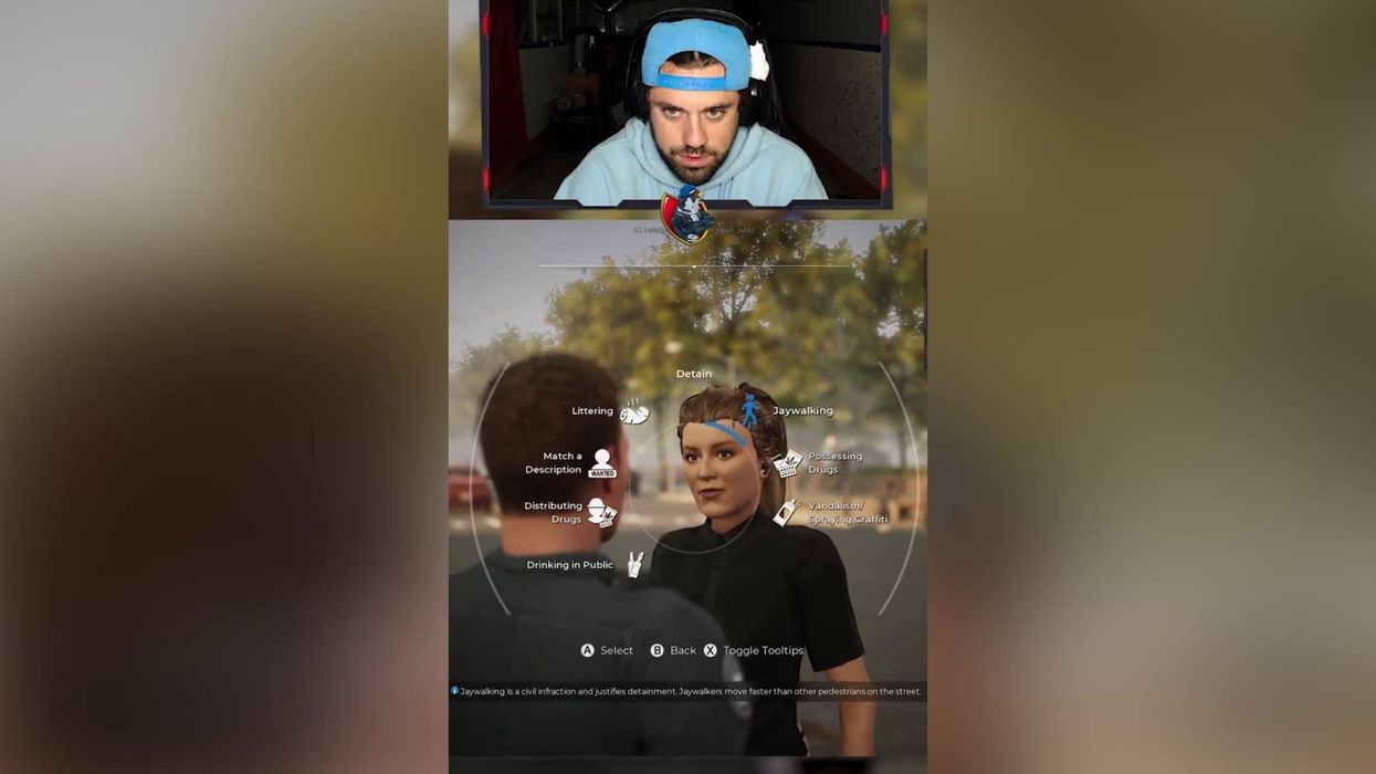 Streamer plays police simulator game - then uses it to 'harass' virtual woman