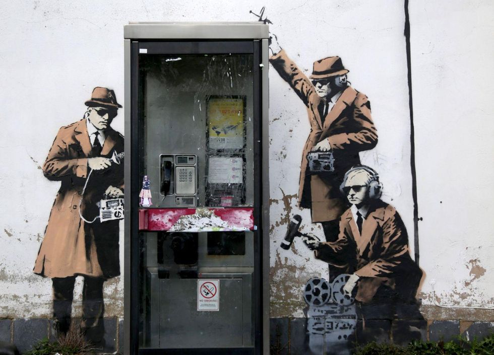 Street art, just a few miles away from Government Communications Headquarters