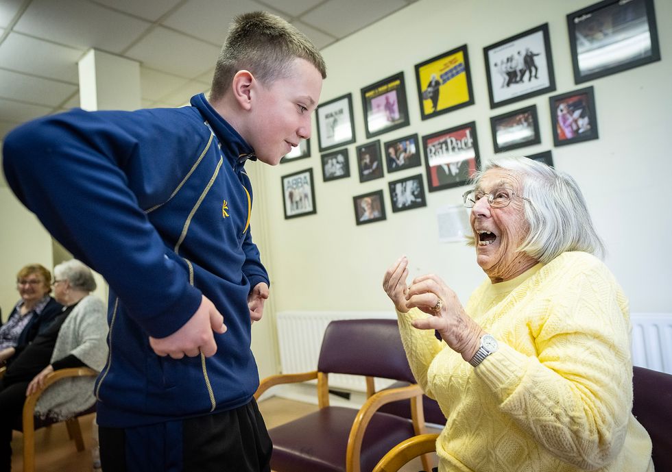 Dance project brings together school pupils and elderly people in Belfast