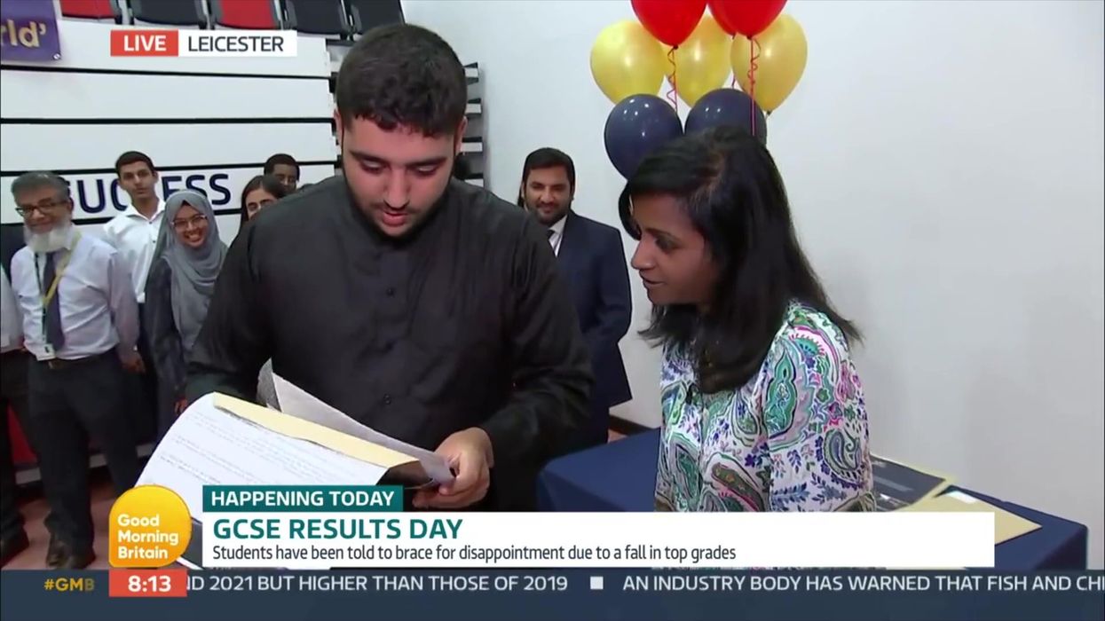 GMB criticised for getting students to open GCSE results live on air