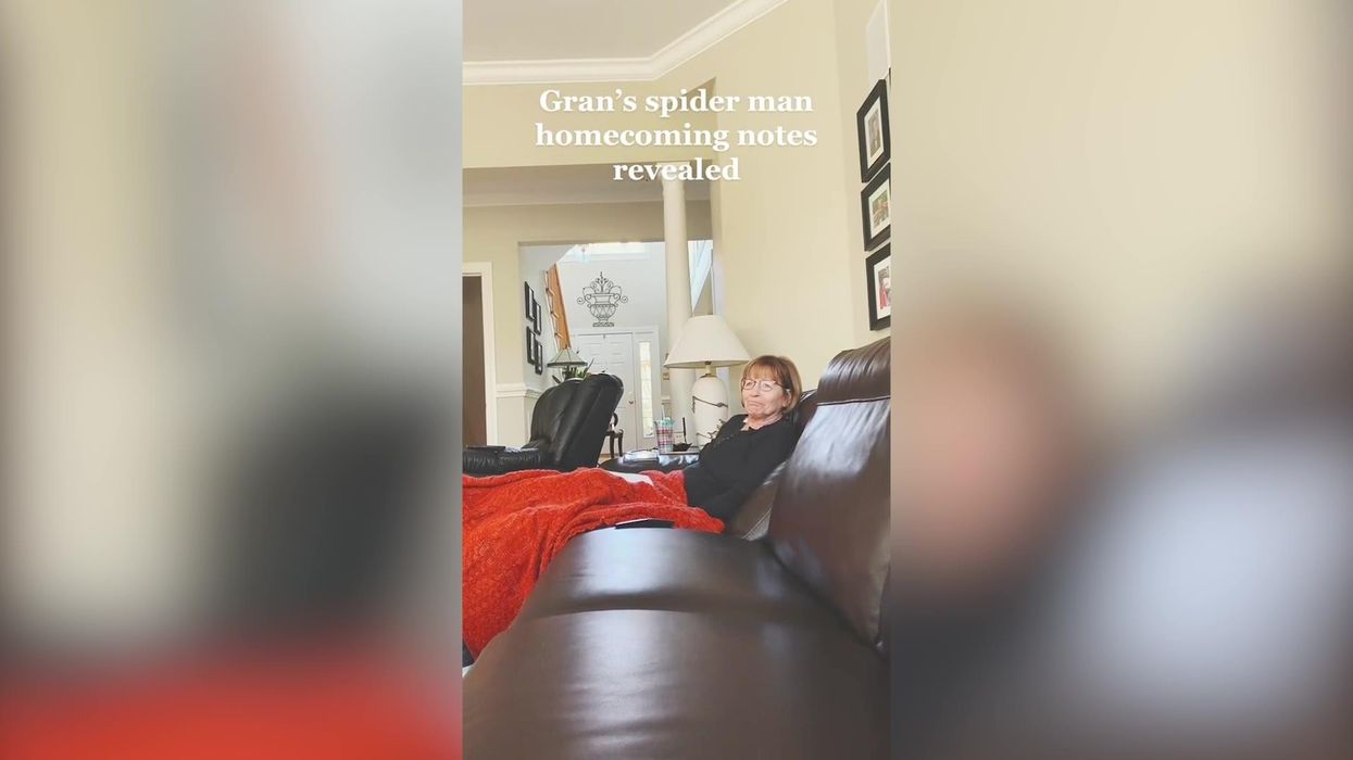 'Supergran' takes notes during Marvel movie so she can talk about it with grandkids