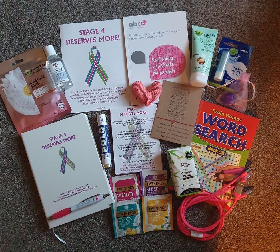 Support pack items (Gemma Ellis/PA).