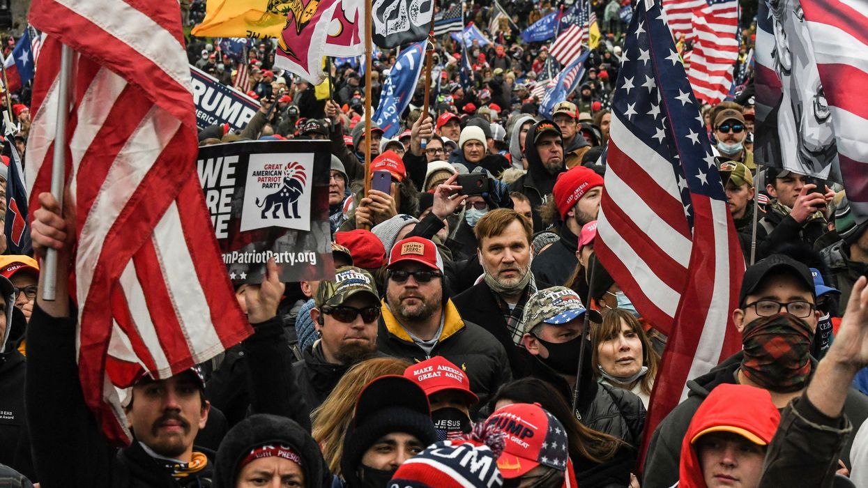 Supporters of US President Donald Trump participate in a ‘Stop the Steal' protest outside of the Capitol building in Washington DC US 6 January, 2021