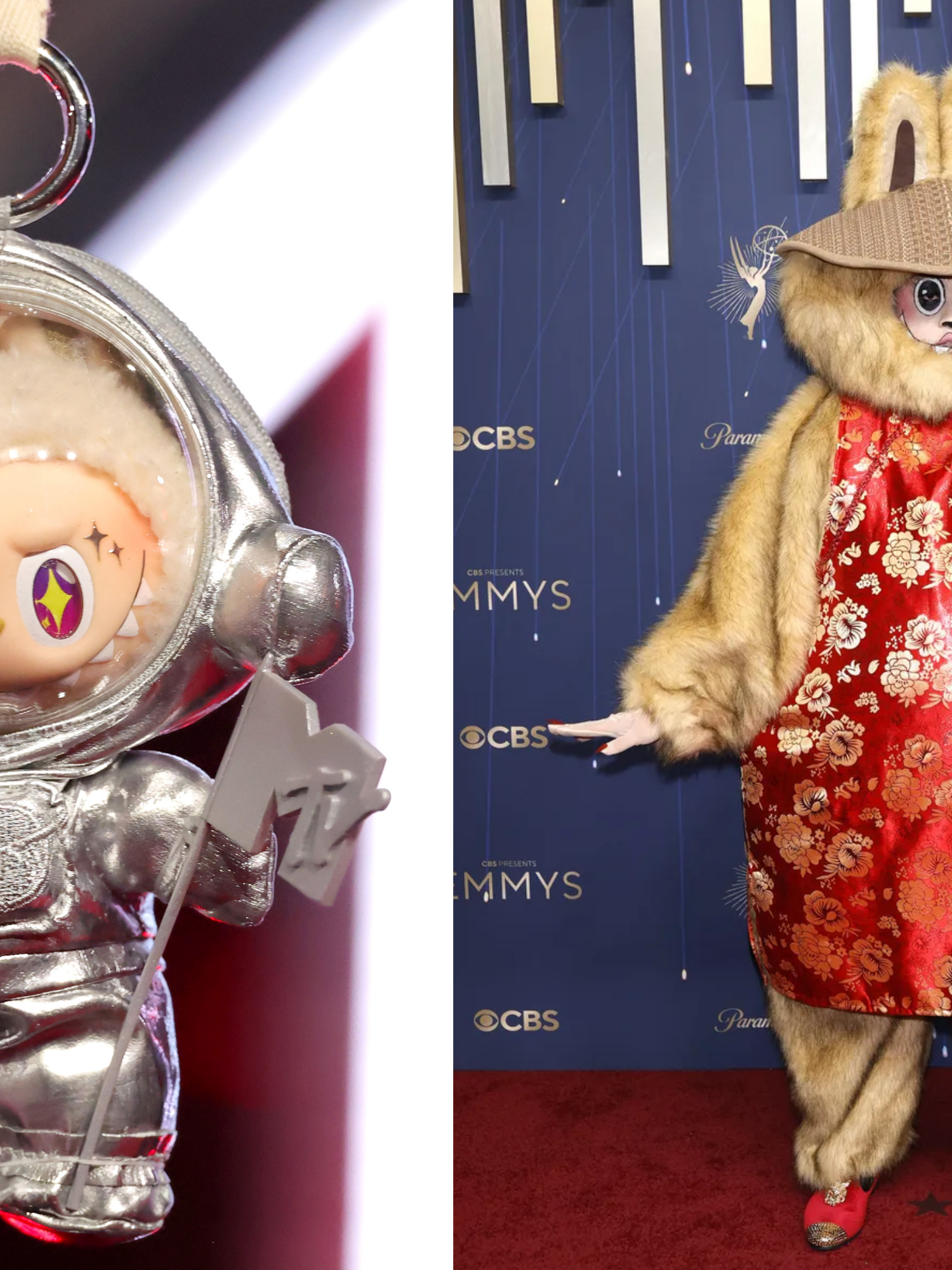 Surreal moment life-sized Labubu turns up on 2025 Emmys red carpet