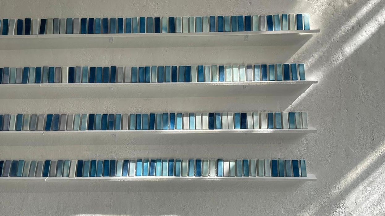 Susie Dalton’s piece uses tiles which react to sunlight, creating a work which symbolises the changing of the seasons (Susie Dalton)