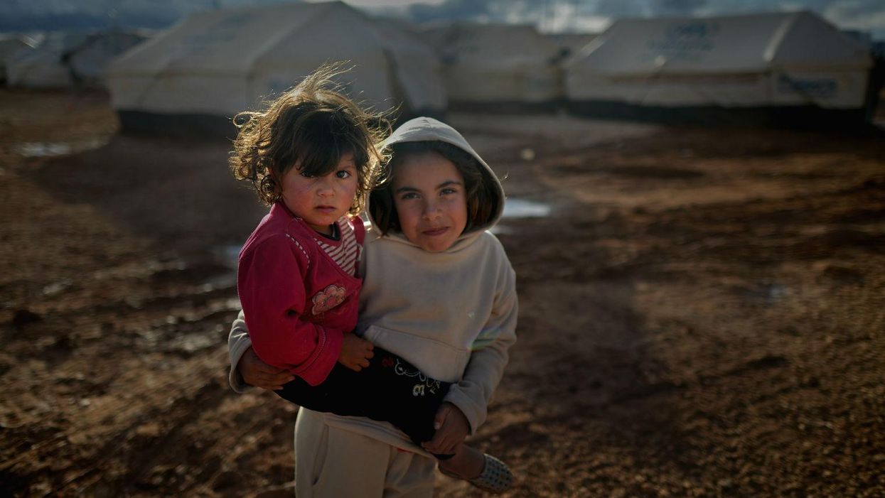 Syrian refugee children at Za’atari refugee camp in Jordan in January  2013.