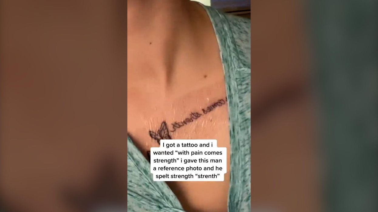 Woman hunts for random man whose name she has tattooed on her bum