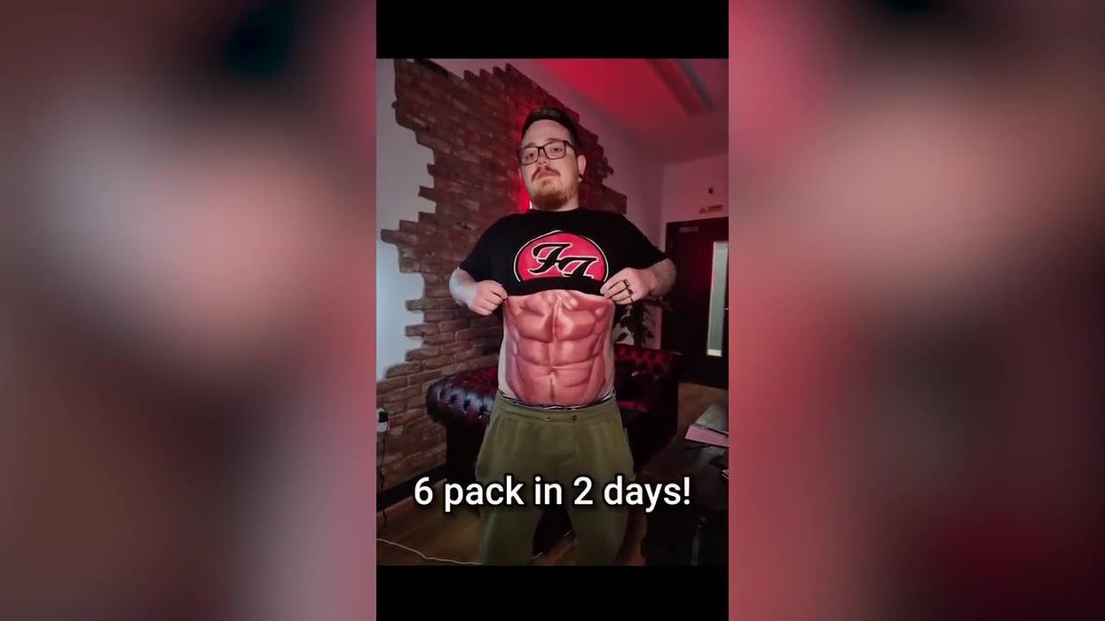 Insane tattoo artist will give you realistic abs in two days