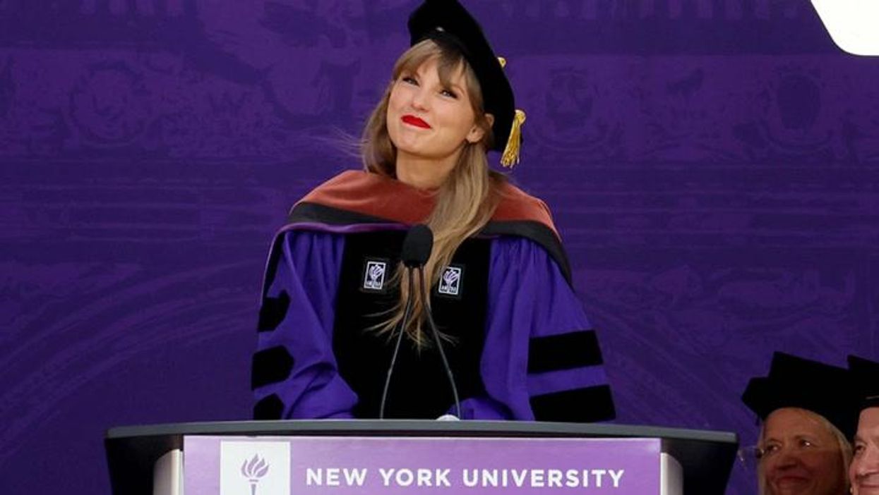 Taylor Swift tells students to embrace 'unavoidable cringe' as she receives degree