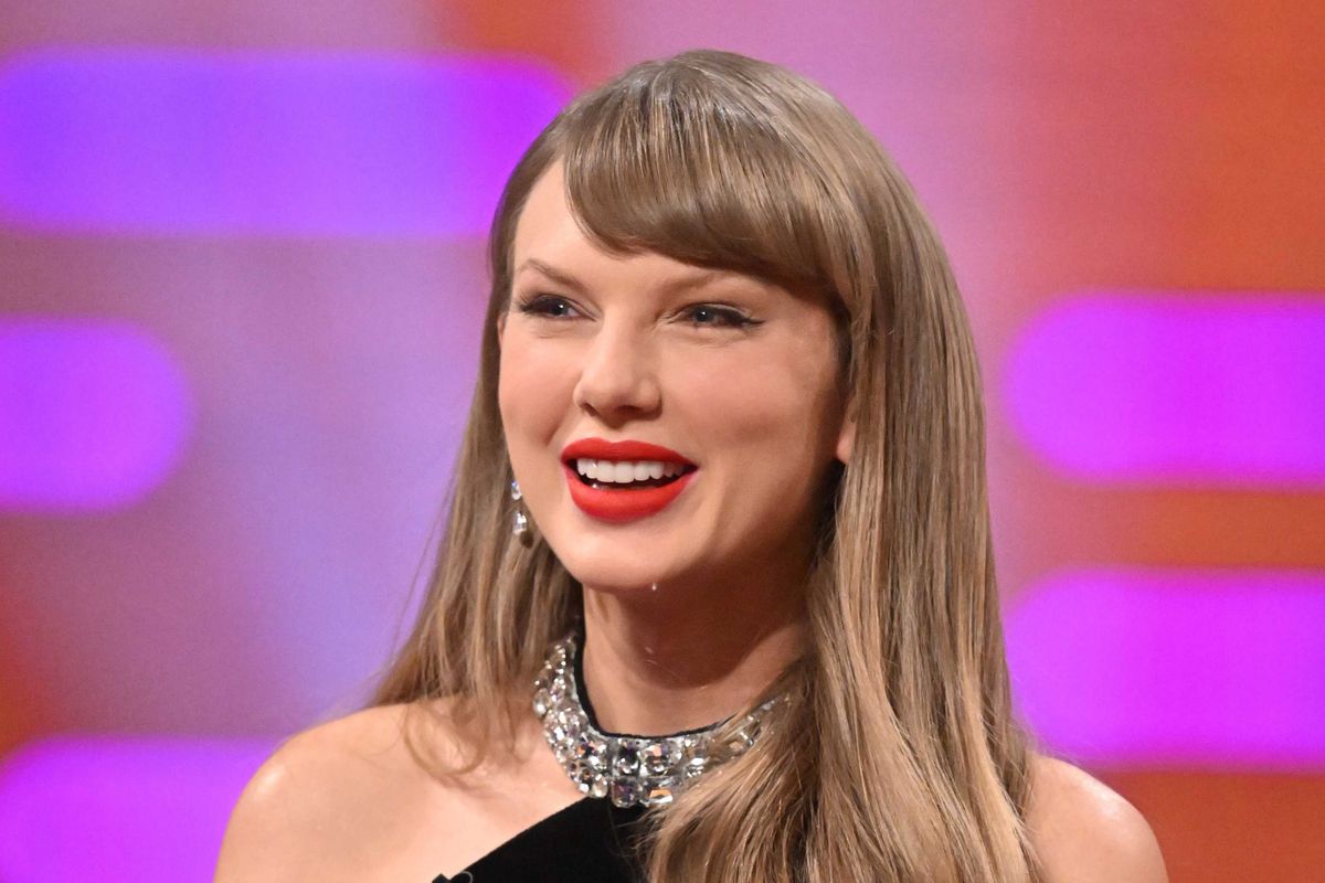Taylor Swift during filming for the Graham Norton Show, at BBC Studioworks 6 Television Centre, Wood Lane, London, to be aired on BBC One on Friday evening