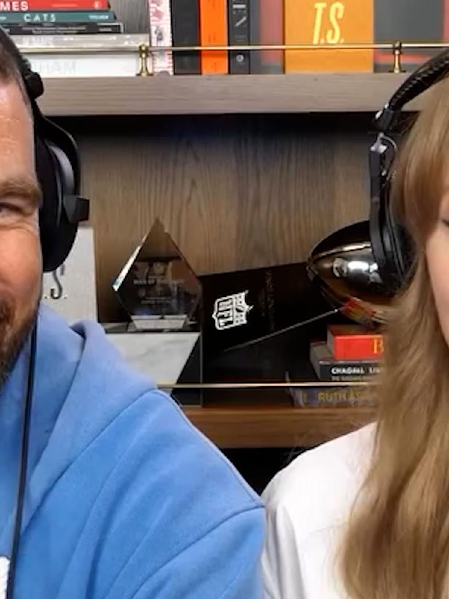 Watch Taylor Swift announce new album The Life of a Showgirl on boyfriend Travis Kelce's podcast