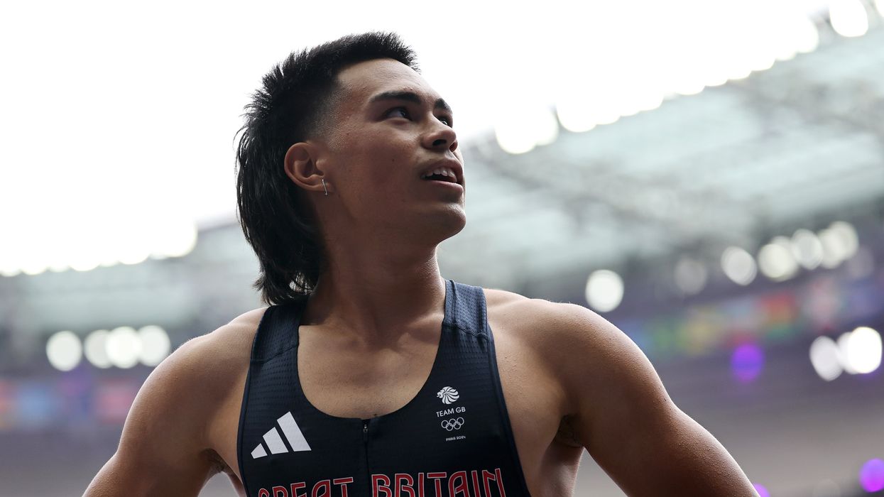 Team GB sprinter Louie Hinchliffe and his fabulous mullet