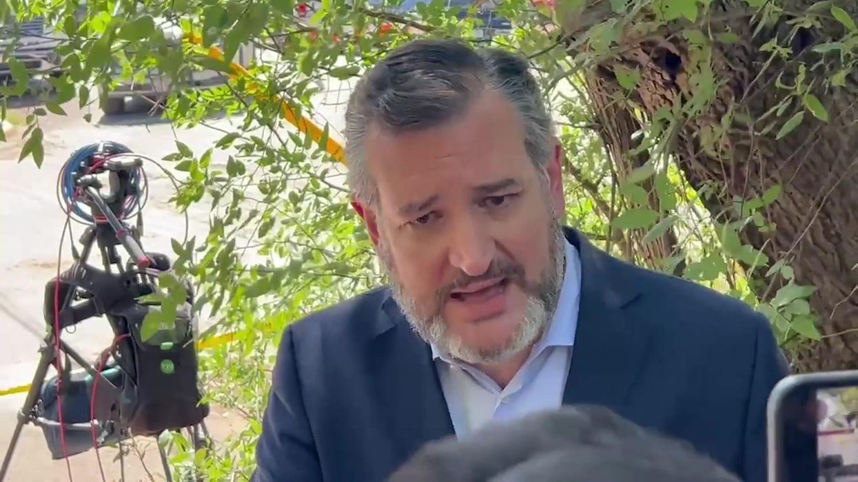Ted Cruz blames doors for Texas school shooting which killed 19 children and 2 teachers