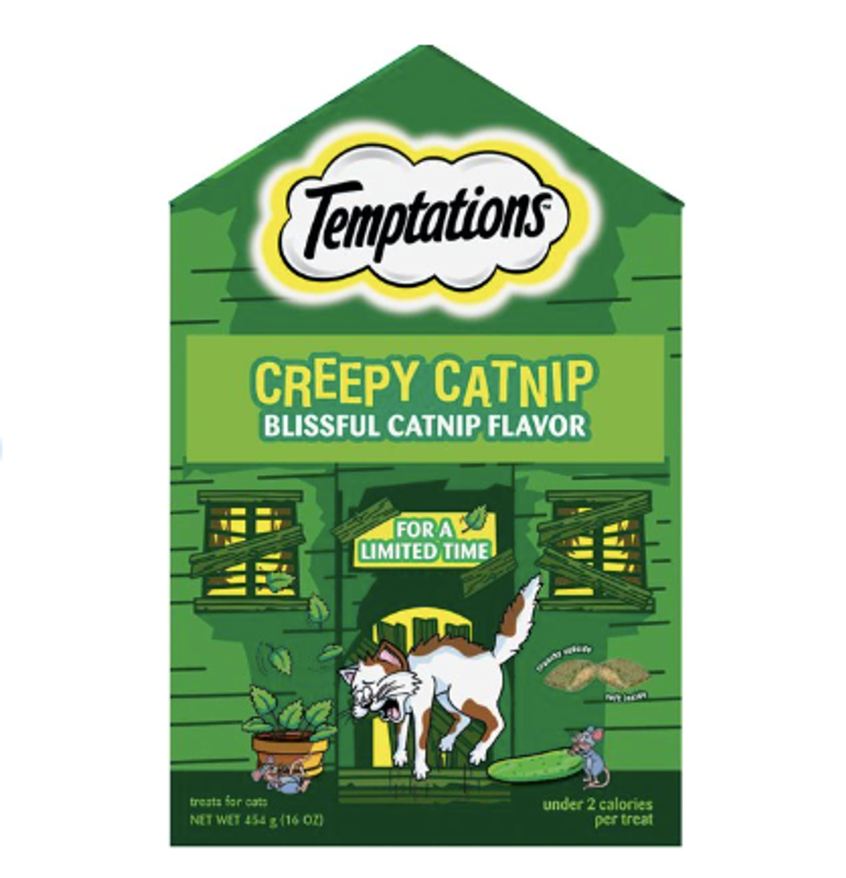 Temptations Creepy Catnip Blissful Catnip Flavor Cat Treats indy100