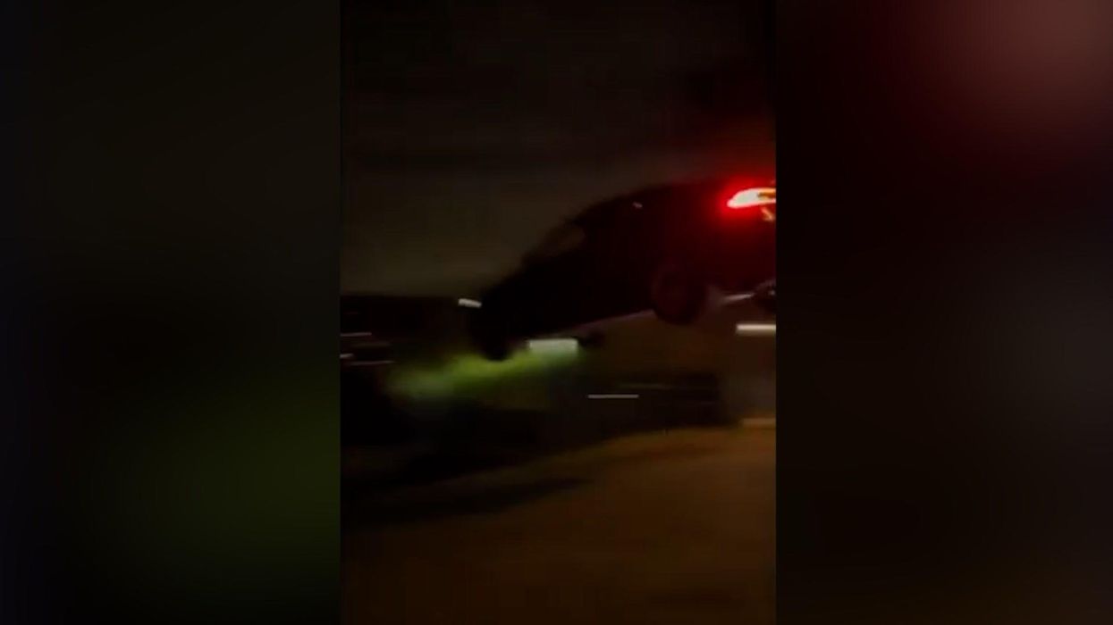 Astonishing video of Tesla jump gone wrong goes viral