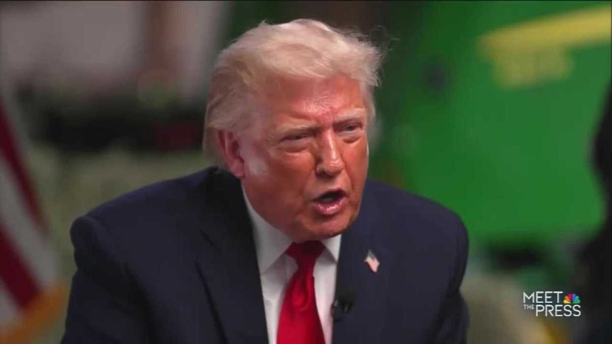 Trump critics are pointing out one tiny detail from his Meet the Press tantrum