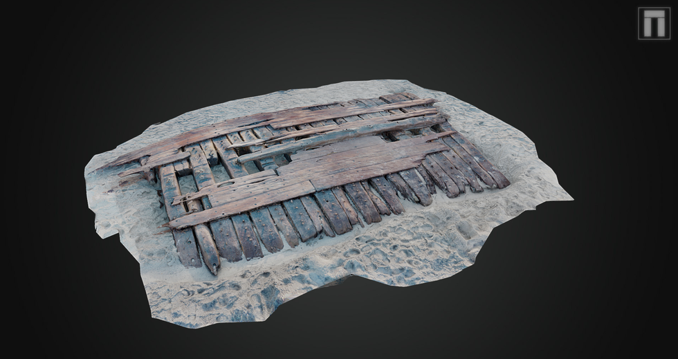 The 250-year-old remains of the Sanday Wreck