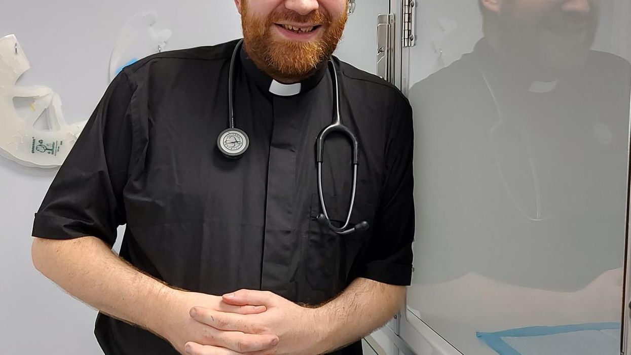 The 33-year-old was also inducted as the Presbytery of England’s Pioneer Minister to the Veterinary Community (Church of Scotland/PA)