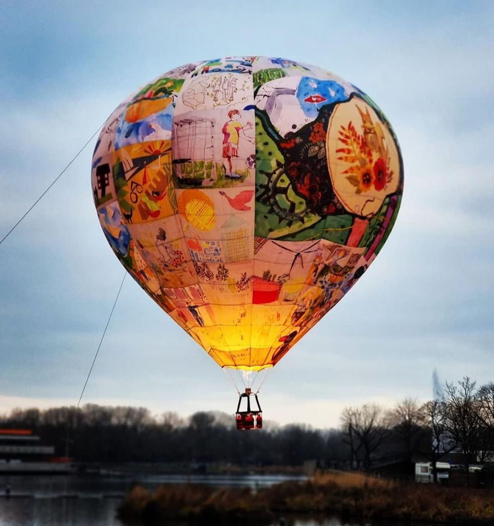 Students’ hot air balloon artwork to take to skies over Thamesmead